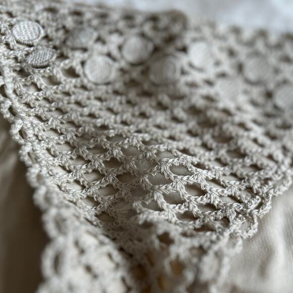 NWT Aerie | Tan Crochet Tie Side Bikini Bottom | Size S | Boho Cheeky Cut - Picture 7 of 10